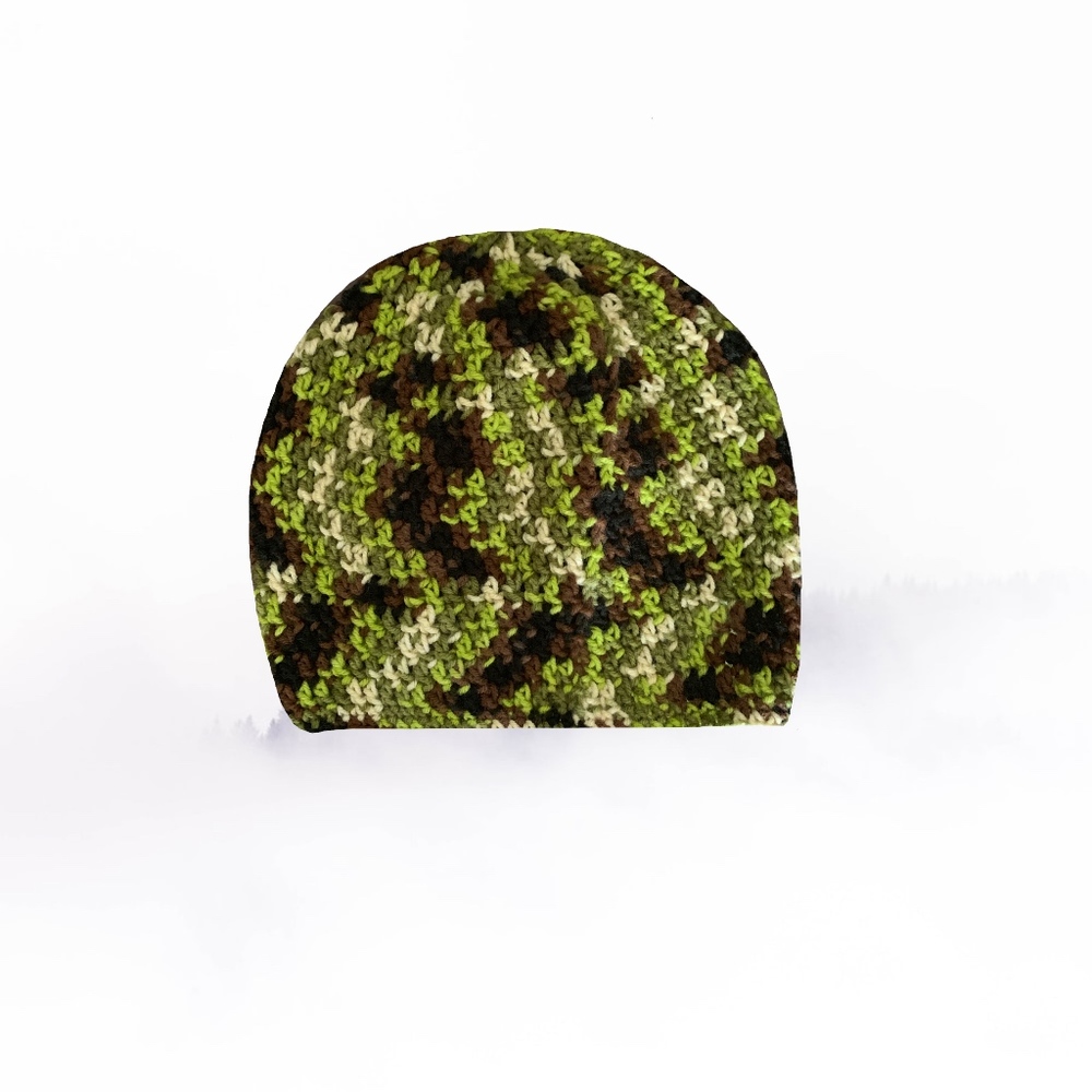 Adult's Camouflage Slouch Beanie